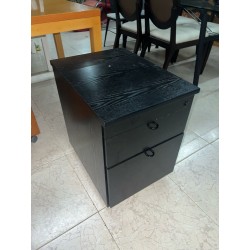 CAJONERA CON LLAVE DE MADERA NEGRA