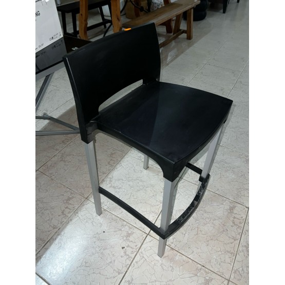 TABURETE NEGRO/GRIS