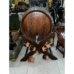 BARRIL DE MADERA CON TAZAS