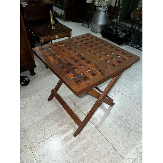 MESA AUXILIAR DE MADERA TECA