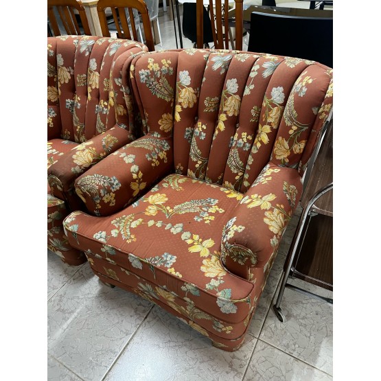 SILLON OREJERO FLORES