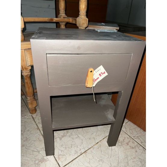 MESITA DE MADERA MEXICANA GRIS